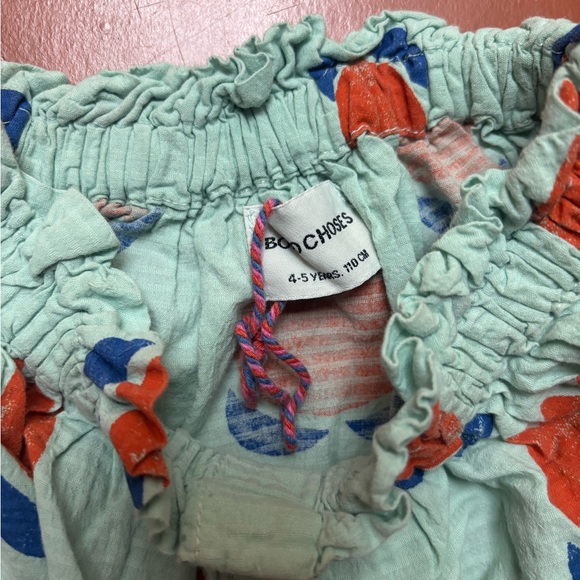 Bobo Choses Mint and Orange Patterned Skirt - Picture 2 of 3